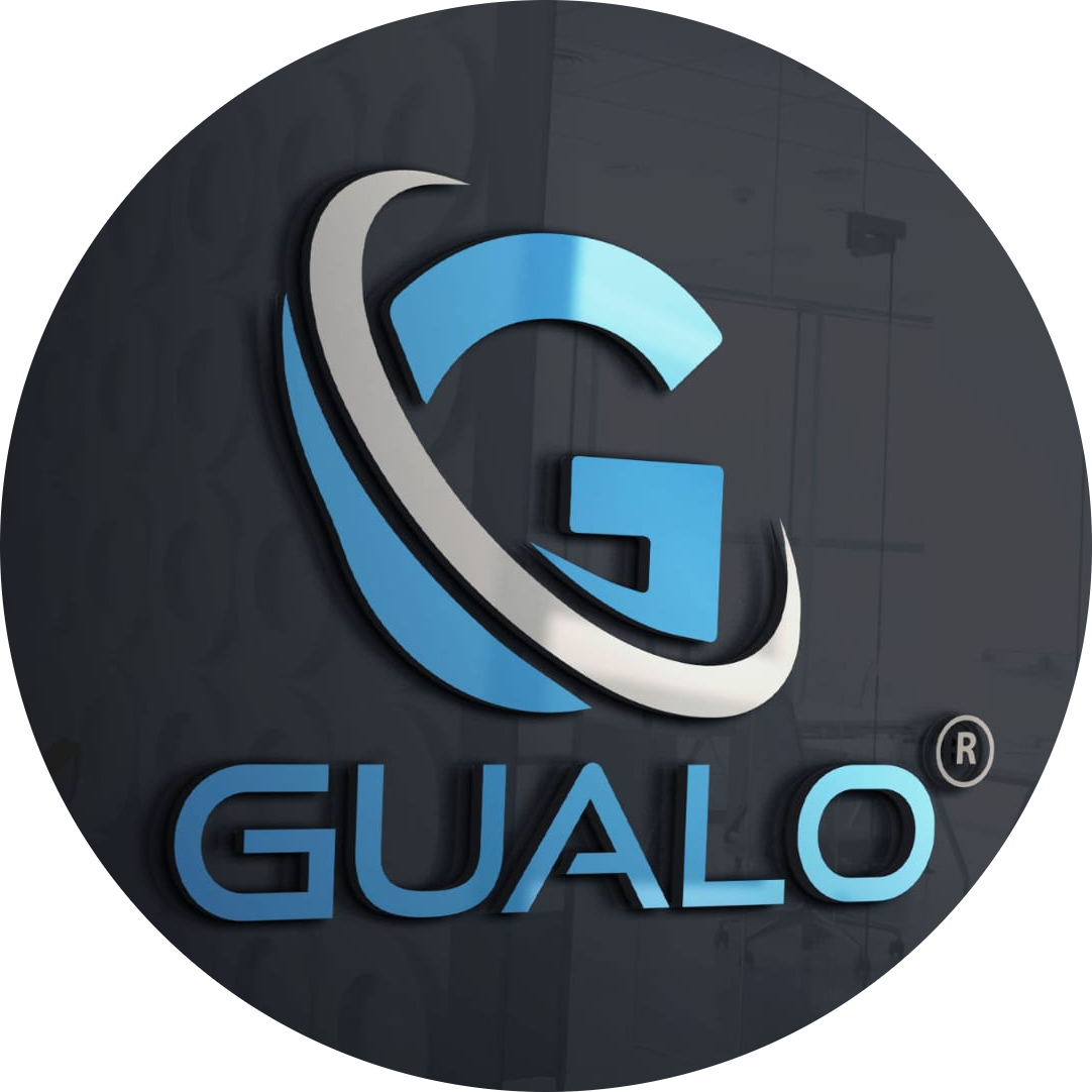 Gualo Men's Black Leather Formal Shoes- Premium Office Wear Footwear
