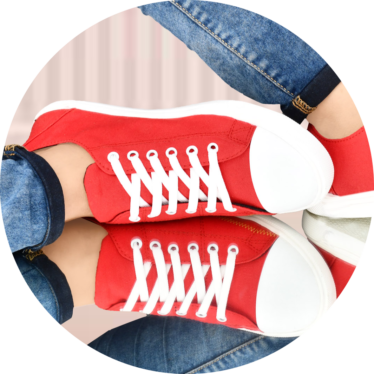 Stylish red canvas sneakers for men – Comfortable & trendy footwear from FocusOnStyle.in